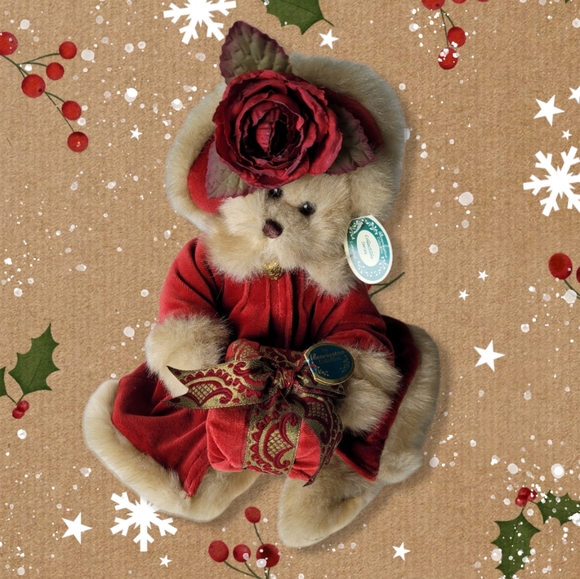 BEARINGTON COLLECTION Virginia Retired Christmas Bear - Picture 6 of 6